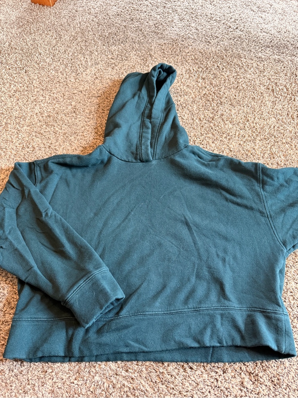 Old Navy Teal Green Cropped Hoodie